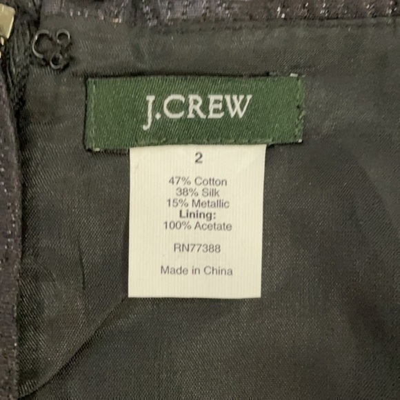 J. Crew | Black Metallic Mini Skirt - Picture 4 of 4